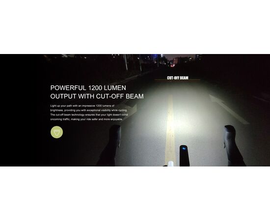 Фара GACIRON KiWi-1200 1xCREE 1200LM USB-C 4400mAh 07-300100, изображение 4