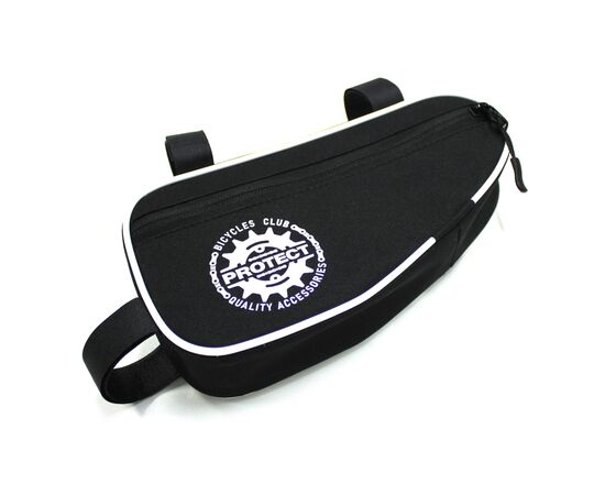 Велосумка PROTECT 555-201 под раму (черный/белый), Цвет: белый, Размер: Один размер, изображение 2