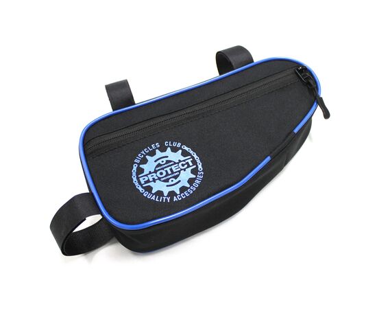 Велосумка PROTECT 555-202 под раму (черный/синий), Цвет: синий, Размер: Один размер, изображение 2