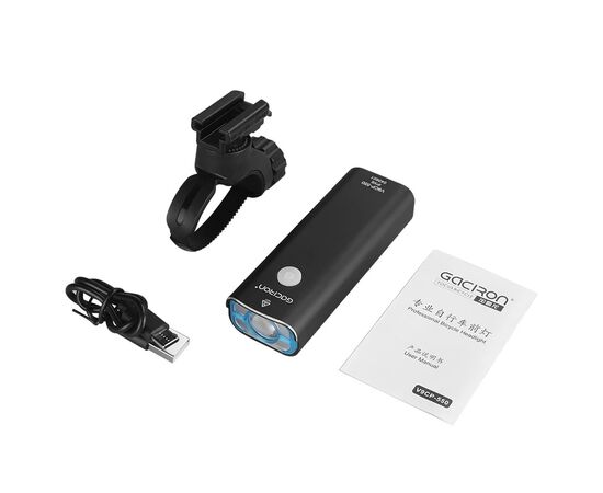 Фара GACIRON V9CP-550 1xCREE 550LM USB-C 2500mAh 07-300108, изображение 2