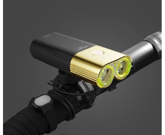 Фара GACIRON V9D-1800 GOLD 2xCREE 1800LM Micro USB 6700mAh 07-300133, изображение 3