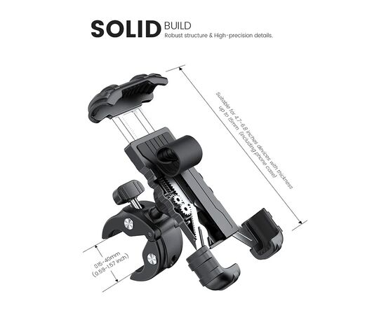 Держатель для телефона Lamicall BP05 (черный), изображение 2