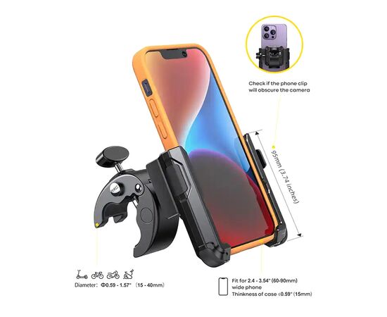 Держатель для телефона Lamicall BP09 (черный), изображение 2