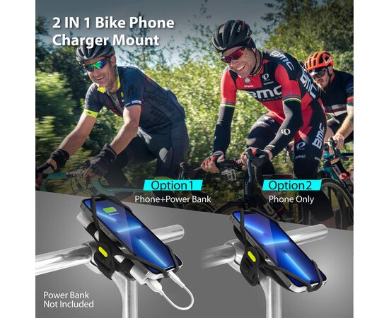 Держатель для смартфона универсальный 4.7"-7.2" на вынос BONE BIKE TIE PRO - PACK 2 07-211010 (чёрный), изображение 12