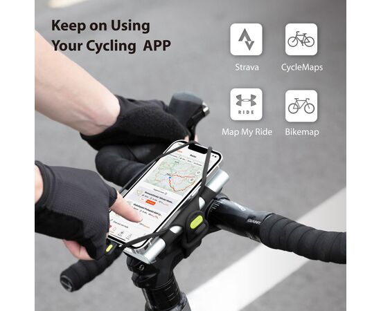 Держатель для смартфона универсальный 4.7"-7.2" на вынос BONE BIKE TIE PRO - PACK 2 07-211010 (чёрный), изображение 16