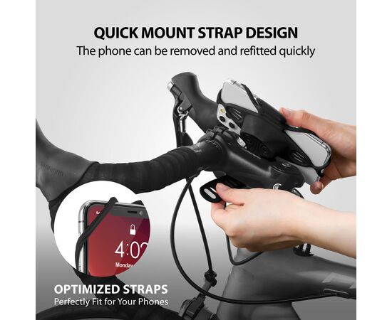 Держатель для смартфона универсальный 4.7"-7.2" на вынос BONE BIKE TIE PRO 4 07-200514 (люминесцентный зеленый), Цвет: зелёный, изображение 14