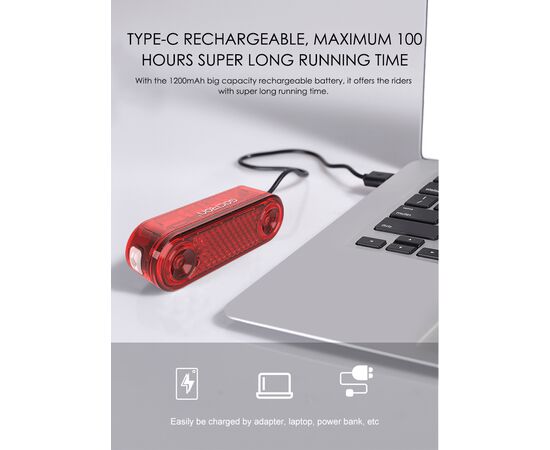 Фонарь GACIRON W12BR 60LM Micro USB 1200mAh 07-300186, изображение 11