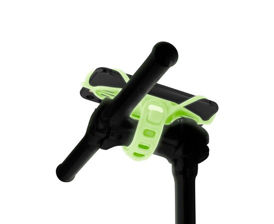 Держатель для смартфона универсальный 4.7"-7.2" на вынос BONE BIKE TIE PRO 4 07-200514 (люминесцентный зеленый), Цвет: зелёный, изображение 7