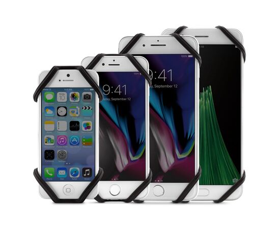 Держатель для смартфона универсальный 4"-6.7" на вынос BONE BIKE TIE PRO 2 07-180020 (чёрный), Цвет: черный, изображение 13