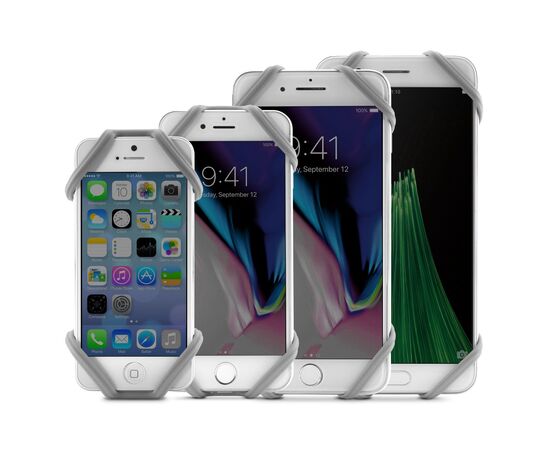 Держатель для смартфона универсальный 4"-6.7" на вынос BONE BIKE TIE PRO 2 07-180023 (серый), Цвет: серый, изображение 13