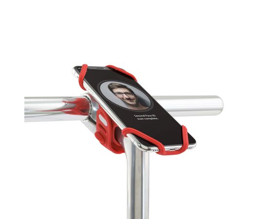 Держатель для смартфона универсальный 4"-6.7" на вынос BONE BIKE TIE PRO 2 07-180021 (красный), Цвет: красный, изображение 10