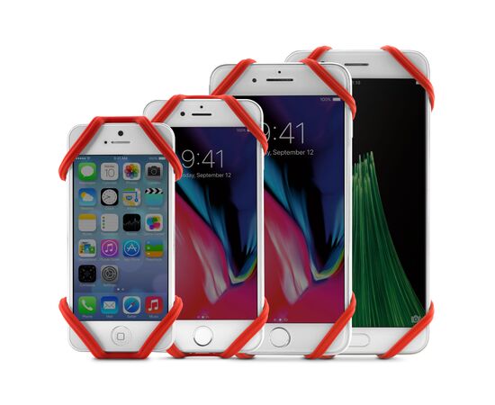 Держатель для смартфона универсальный 4"-6.7" на вынос BONE BIKE TIE PRO 2 07-180021 (красный), Цвет: красный, изображение 13