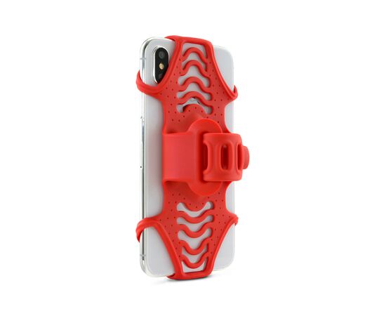 Держатель для смартфона универсальный 4"-6.7" на вынос BONE BIKE TIE PRO 2 07-180021 (красный), Цвет: красный, изображение 8