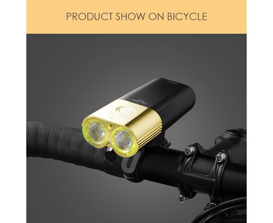 Фара GACIRON V9D-1800 GOLD 2xCREE 1800LM Micro USB 6700mAh 07-300133, изображение 17