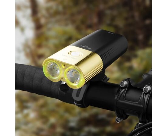 Фара GACIRON V9D-1800 GOLD 2xCREE 1800LM Micro USB 6700mAh 07-300133, изображение 2