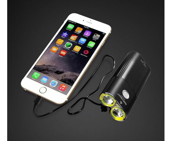 Фара GACIRON V9DP-1600 2xCREE 1600LM Micro USB 5000mAh 07-300129, изображение 4 Фара GACIRON V9DP-1600 2xCREE 1600LM Micro USB 5000mAh 07-300129, изображение 4