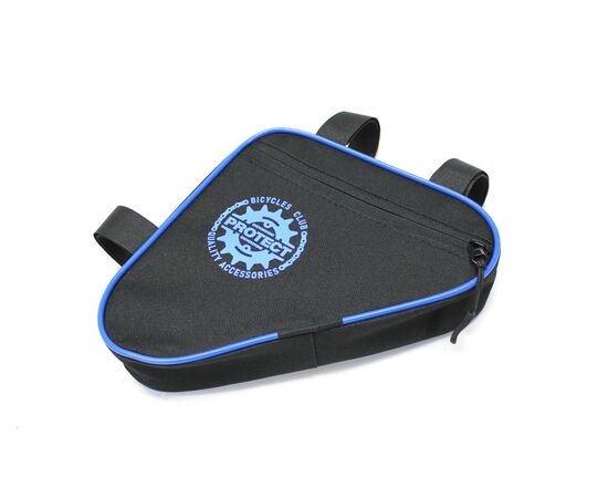 Велосумка PROTECT 555-205 под раму (черный/синий), Цвет: синий, Размер: Один размер, изображение 2