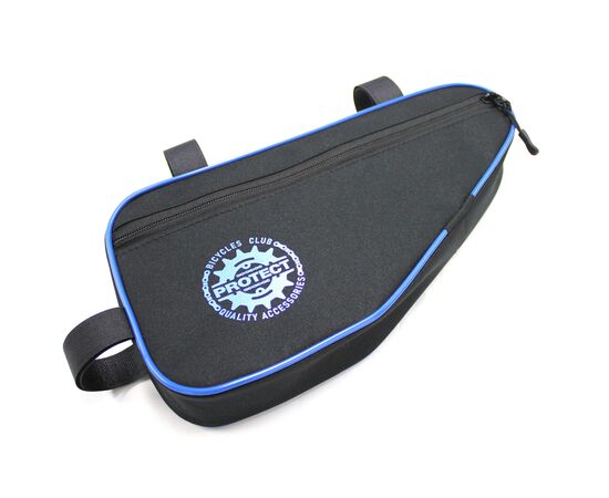 Велосумка PROTECT 555-214 под раму (черный/синий), Цвет: синий, Размер: Один размер, изображение 2