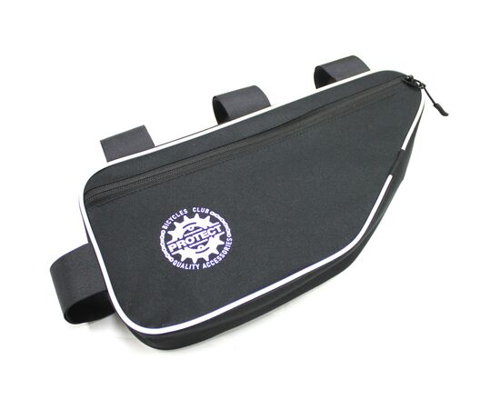 Велосумка PROTECT 555-216 под раму (черный/белый), Цвет: белый, Размер: Один размер, изображение 2