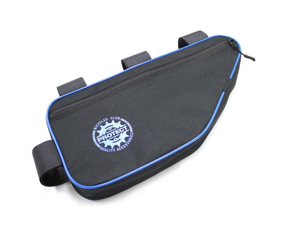 Велосумка PROTECT 555-217 под раму (черный/синий), Цвет: синий, Размер: Один размер, изображение 2