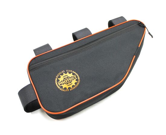 Велосумка PROTECT 555-218 под раму (черный/оранжевый), Цвет: оранжевый, Размер: Один размер, изображение 2