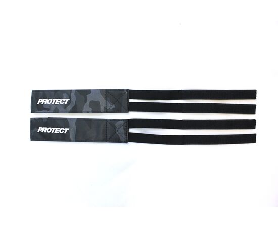 Стрепы для педалей велосипеда PROTECT 555-219 (2 шт., серый принт), изображение 3