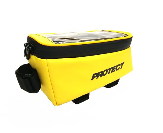 Велосумка PROTECT 555-544 на раму с отделением для смартфона (жёлтый)