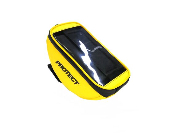Велосумка PROTECT 555-545 на вынос руля с отделением для смартфона (жёлтый), изображение 2 Велосумка PROTECT 555-545 на вынос руля с отделением для смартфона (жёлтый), изображение 2