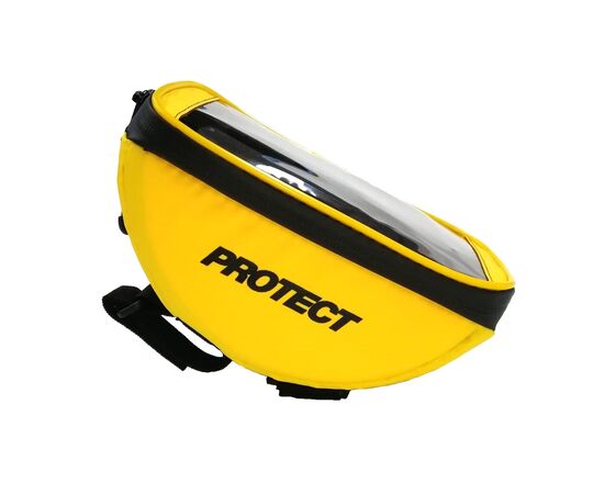 Велосумка PROTECT 555-545 на вынос руля с отделением для смартфона (жёлтый)