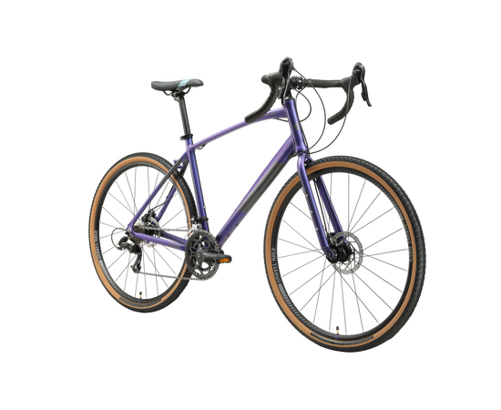 Велосипед Stark'23 Gravel 700.1 D (фиолетовый/черный), Цвет: фиолетовый, Размер рамы: 20", изображение 2