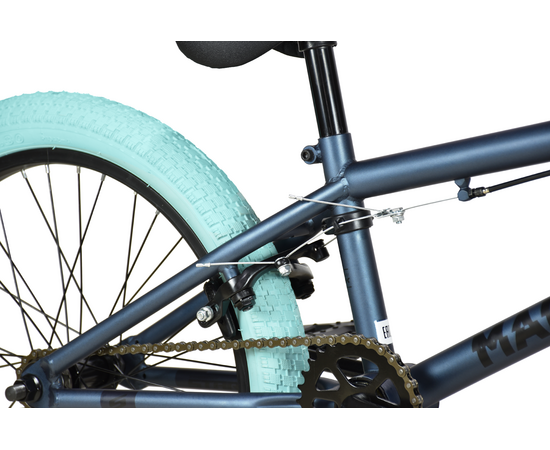 Велосипед Stark'22 Madness BMX 1 (темно-синий/черный/голубой), Цвет: голубой, изображение 3