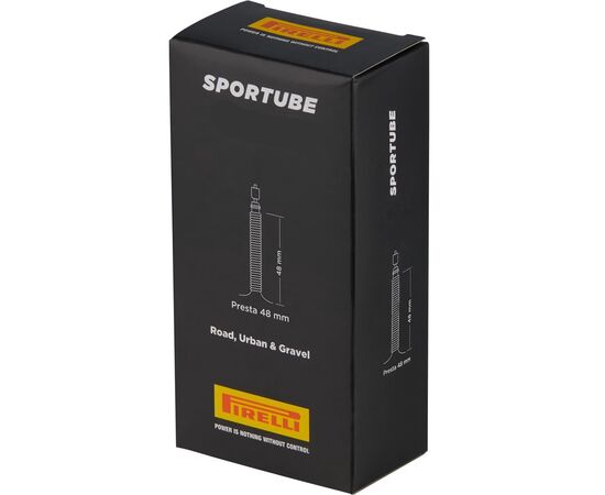 Велосипедная камера Pirelli SPORTUBE 42/50-622, FV48 (Presta), изображение 2 Велосипедная камера Pirelli SPORTUBE 42/50-622, FV48 (Presta), изображение 2