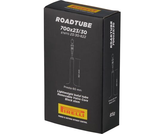 Велосипедная камера Pirelli ROADTUBE 23/30-622, RVC FV60 (Presta), изображение 2