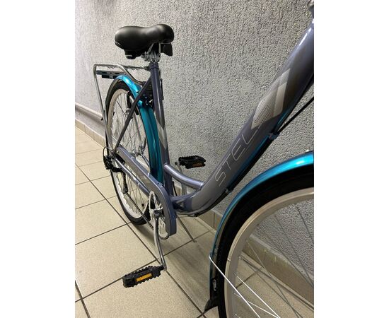 Велосипед Stels Navigator 395 28" (серо-голубой), Цвет: голубой, Размер рамы: 20", изображение 2