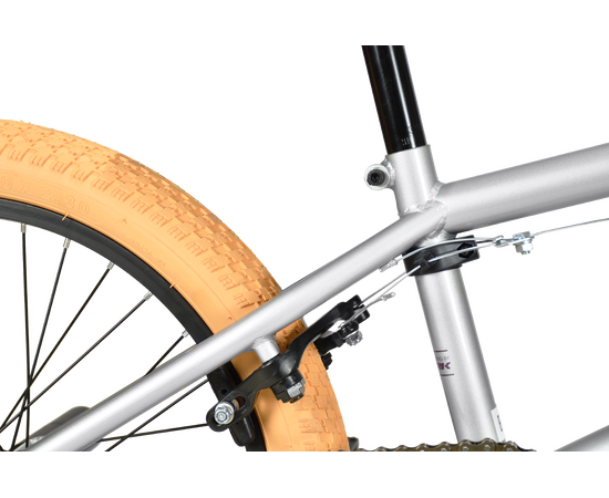 Велосипед Stark'23 Madness BMX 3 (серебристый/фиолетовый/кремовый), Цвет: серый, изображение 3