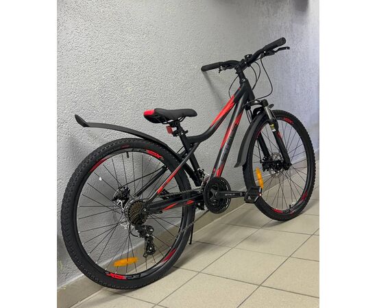 Велосипед Stels Navigator 610 MD 26" (чёрный/красный), Цвет: черный, Размер рамы: 16"