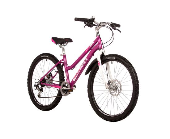 Велосипед Novatrack Jenny 6.D 24" (пурпурный), Цвет: сиреневый, Размер рамы: 12", изображение 2