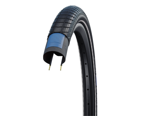Велосипедная покрышка Schwalbe BIG APPLE 28x2.00 (50-622), K-Guard (чёрный, светоотражающая полоса), изображение 3