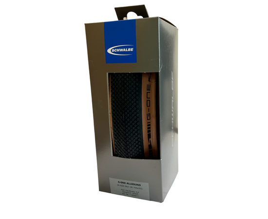 Велосипедная покрышка Schwalbe G-ONE ALLROUND 28x1,35 (35-622), RaceGuard, TLE, складная (Bronze Sidewall), Цвет: коричневый, Ширина: 1.35" (35 мм), изображение 5