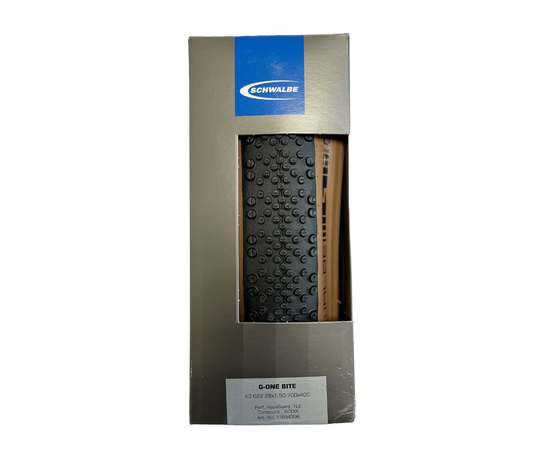 Велосипедная покрышка Schwalbe G-ONE BITE 28x1,50 (40-622), RaceGuard, TLE, складная (Bronze Sidewall), Цвет: коричневый, Ширина: 1.50" (40 мм), изображение 4