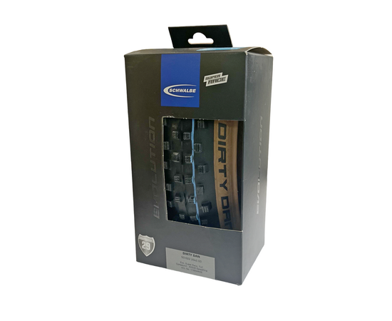 Велосипедная покрышка Schwalbe DIRTY DAN 29x2.0 (50-622), Super Race, Addix Speedgrip (чёрный, коричневая боковина), изображение 4