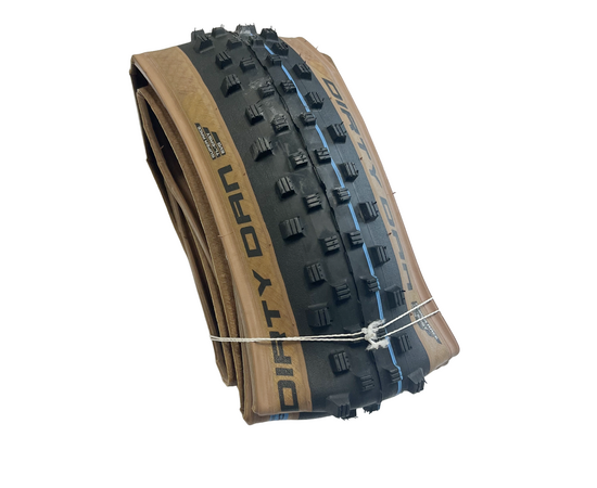 Велосипедная покрышка Schwalbe DIRTY DAN 29x2.0 (50-622), Super Race, Addix Speedgrip (чёрный, коричневая боковина), изображение 6