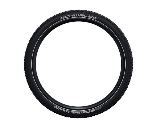 Велосипедная покрышка Schwalbe SMART SAM PLUS 27.5x2.25 (57-584), DD, GreenGuard (чёрный со светоотражающей полосой), изображение 4