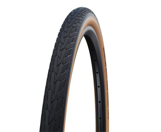 Велосипедная покрышка Schwalbe ROAD CRUISER 700x35C (37-622), K-Guard (чёрный с коричневой боковиной)