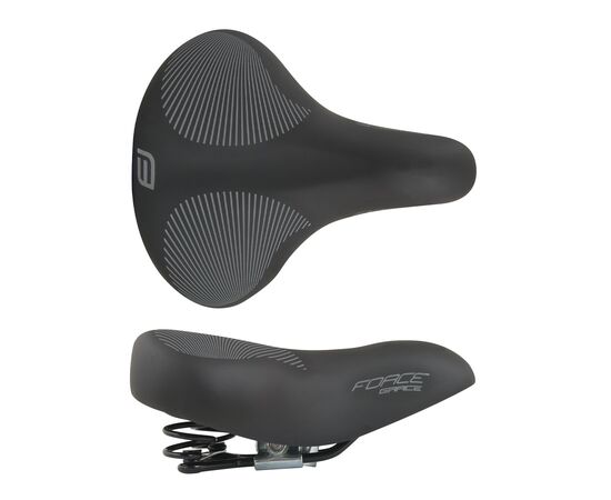 Седло комфортное с пружинами Force GRACE 20049 (чёрное), изображение 2