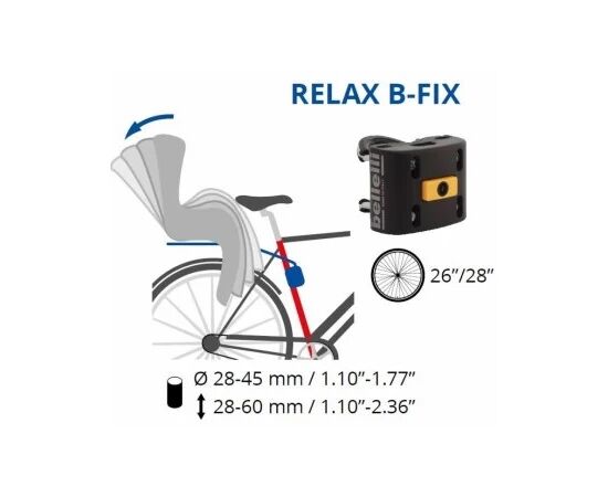 Велокресло для перевозки детей сзади Bellelli Summer Relax (тёмно-серый), изображение 2 Велокресло для перевозки детей сзади Bellelli Summer Relax (тёмно-серый), изображение 2