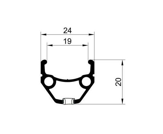 Обод велосипедный для дисковых тормозов REMERX TOP DISC 5-380451 27,5" 32 отв. (чёрный), изображение 2