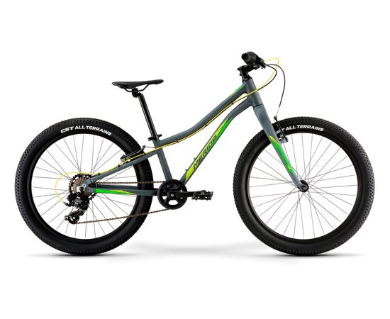 Велосипед Merida Matts J.24+ Eco (матовый-серый/зелёно-жёлтый), Цвет: Серый