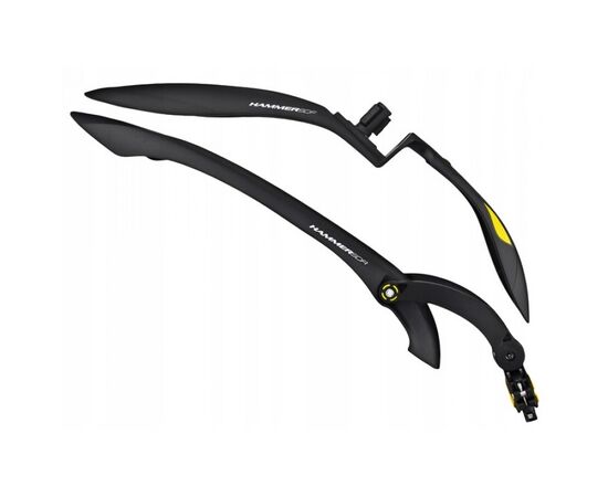 Щитки для велосипеда SIMPLA HAMMER 3 SDE (чёрный/жёлтый), Цвет: жёлтый, изображение 3