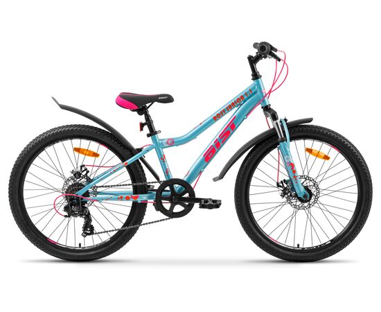 Велосипед AIST Rosy Junior 1.1 24 (бирюзовый), Цвет: бирюзовый, Размер рамы: 14"